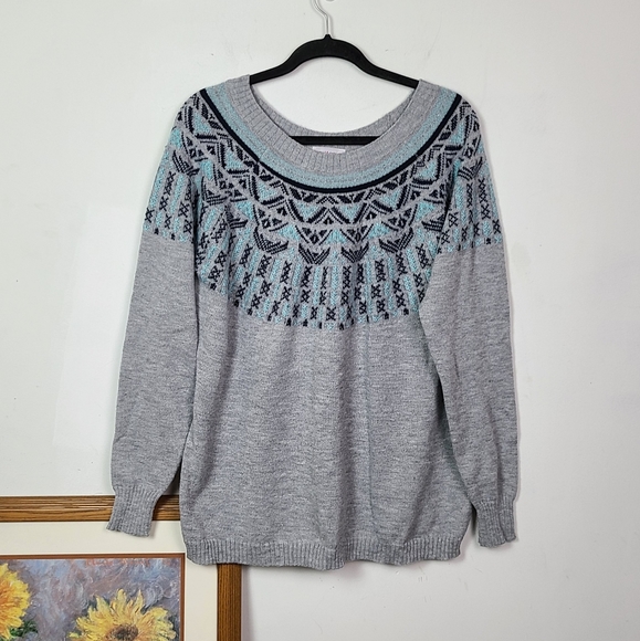 Molly & Isadora Fair Isle Sweater - Picture 1 of 5
